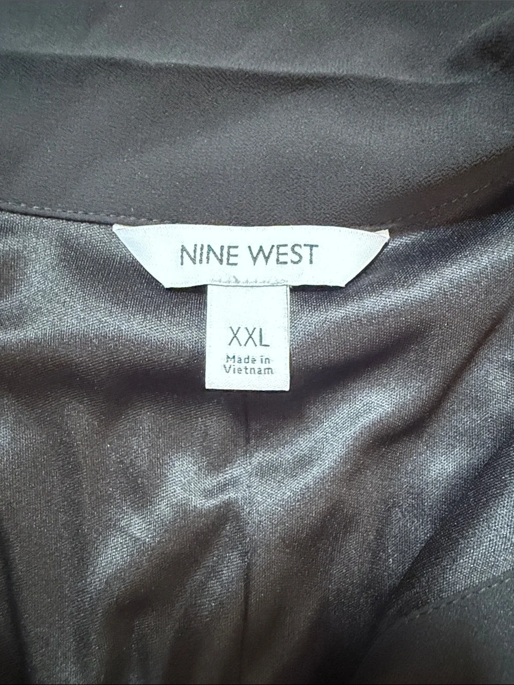 Nine West Black Pleated Tunic Dress